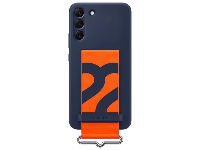 Калъф Samsung S22+ S906 Silicone Cover with Strap, Navy