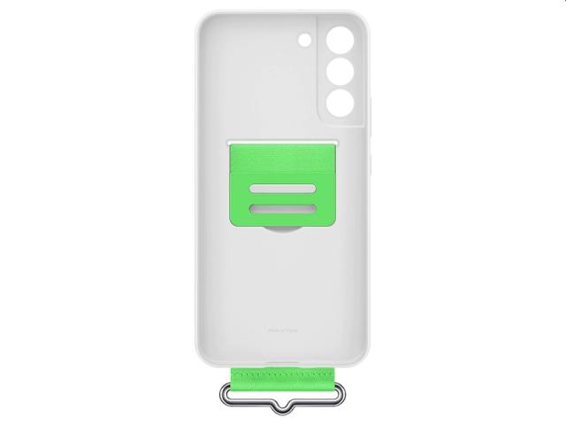 Калъф Samsung S22+ S906 Silicone Cover with Strap, White