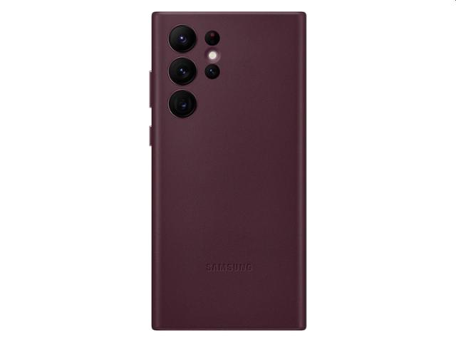 Калъф Samsung S22 Ultra S908 Leather Cover, Burgundy