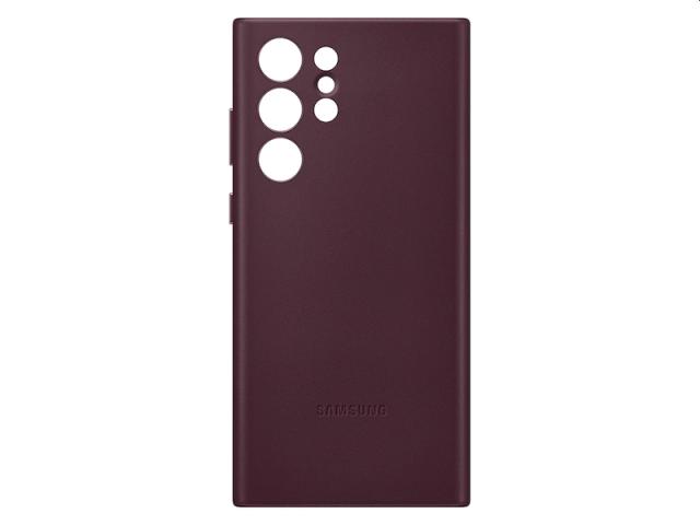 Калъф Samsung S22 Ultra S908 Leather Cover, Burgundy