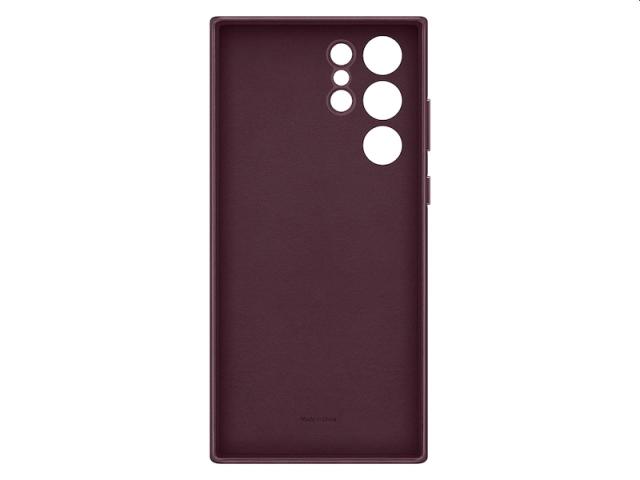 Калъф Samsung S22 Ultra S908 Leather Cover, Burgundy
