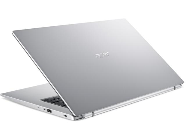 Лаптоп Acer Aspire 3, A317-33-P2Q5, Intel Pentium Silver N6000 (up to 3.3GHz, 4MB), 17.3" FHD IPS, Cam&Mic, 8 GB DDR4, 256GB SSD PCIe, Intel UMA Graphics, 802.11ac, BT 5.0, Linux, Silver