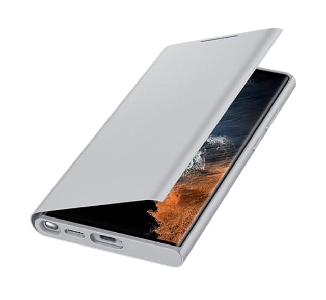 Калъф Samsung S22 Ultra G908 Smart LED View Cover (EE) Light Gray
