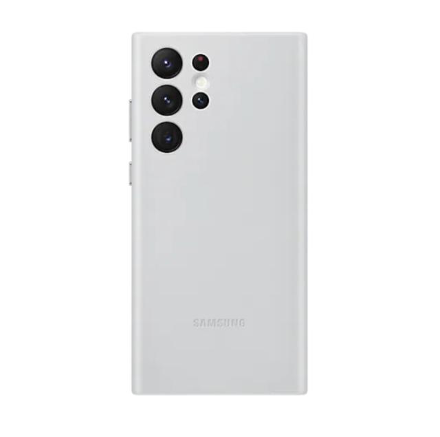 Калъф Samsung S22 Ultra G908 Leather Cover Light Gray