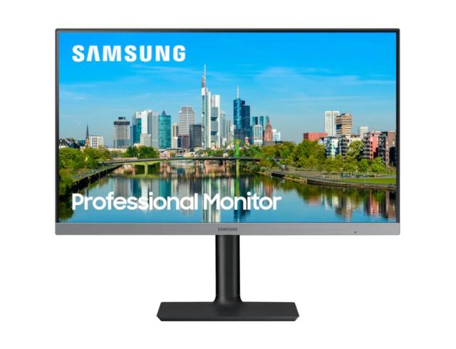 Монитор Samsung F24T650FYUX , 24" IPS, 75Hz, 5 ms GTG, 1,920 x 1,080, 250 cd/m2, Flicker Free, FreeSync, DP, DVI 1.2, HDMI 1.4, USB 3.0 *1, USB2.0 *2, Speakers, Dark Blue Gray