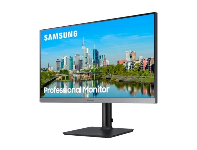 Монитор Samsung F24T650FYUX , 24" IPS, 75Hz, 5 ms GTG, 1,920 x 1,080, 250 cd/m2, Flicker Free, FreeSync, DP, DVI 1.2, HDMI 1.4, USB 3.0 *1, USB2.0 *2, Speakers, Dark Blue Gray