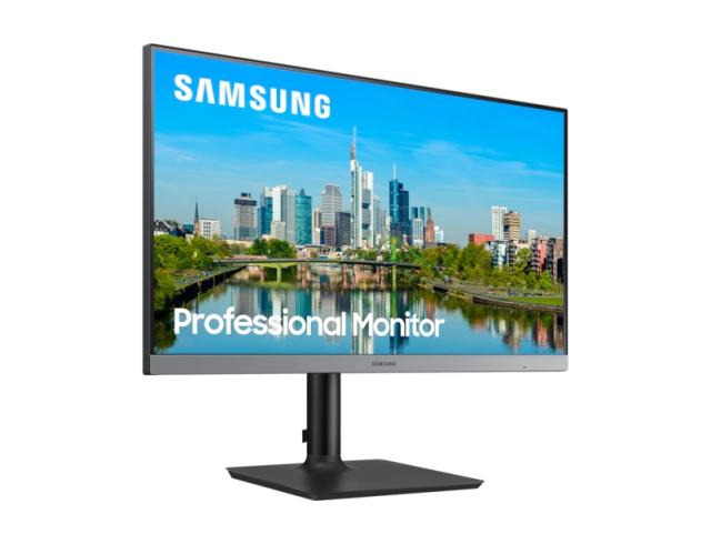 Монитор Samsung F24T650FYUX , 24" IPS, 75Hz, 5 ms GTG, 1,920 x 1,080, 250 cd/m2, Flicker Free, FreeSync, DP, DVI 1.2, HDMI 1.4, USB 3.0 *1, USB2.0 *2, Speakers, Dark Blue Gray