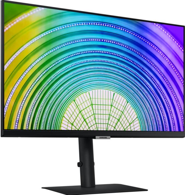 Монитор Samsung 24A600 , 23.8" IPS LED, 75 Hz, 4 ms GTG, 2560x1440, 300 cd/m2, 1000:1, HDR 10, AMD FreeSync, Eye Saver, Flicker Free, USB Type C, Display Port 1.2, HDMI 1.4, 178°/178°, Black