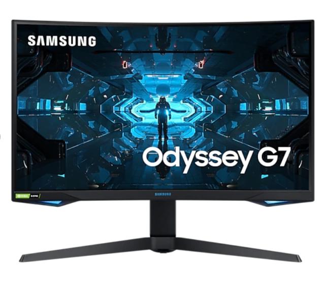 Монитор SAMSUNG Odyssey G7 G75T 27inch WQHD VA 240Hz 1ms 350cd/m2 2500:1 DisplayPort LC27G75TQSPXEN 
