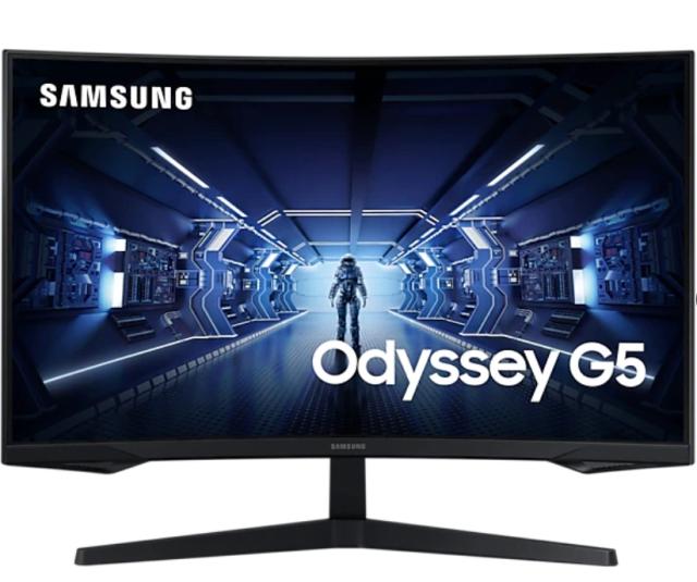 Монитор Samsung C27G55TQ, 27" Odyssey GAMING, Curved VA QLED, 144 Hz, 1 ms GTG, 2560x1440, 250 cd/m2, 2500:1 Contrast, AMD FreeSync, HDR, Eye Saver Mode, Flicker Free, Game Mode, Display Port 1.2, HDMI 2.0, 178°/178°, Black