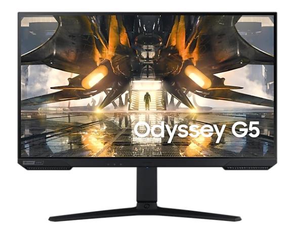 Монитор Samsung 27G500, 27" IPS LED, 165 Hz, 1 ms GTG, 2560x1440, 350 cd/m2, 1000:1, HDR 10, AMD FreeSync Premium, nVIDIA G-Sync, Eye Saver, Flicker Free, Display Port 1.2, HDMI 2.0, Headphone Jack, 178°/178°, Black