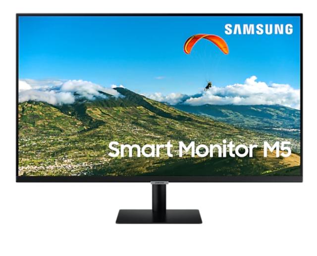 Монитор Samsung 27AM500, 27" VA SMART Monitor, 60Hz, 8 ms GTG, 1920 x 1080, 250 cd/m2, 3000:1 Contrast, HDR10, DeX, Mirroring, AirPlay 2, Remote Access, Eye Saver Mode, Flicker Free, Game Mode, Bluetooth 4.2, WiFi 5, 2xHDMI 2.0, Speakers, 178°/178°, 