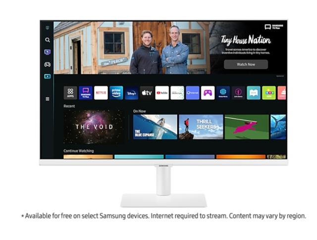 Монитор Samsung 27BM501, 27" VA LED, SMART, 60 Hz, 4 ms GTG, 1920x1080, 250 cd/m2, 3000:1, HDR 10, Eye Saver, Flicker Free, Auto Source Switch+, 2xUSB 2.0, 2xHDMI 1.4, Wi-Fi 5, Bluetooth 4.2, Speakers, 178°/178°, White