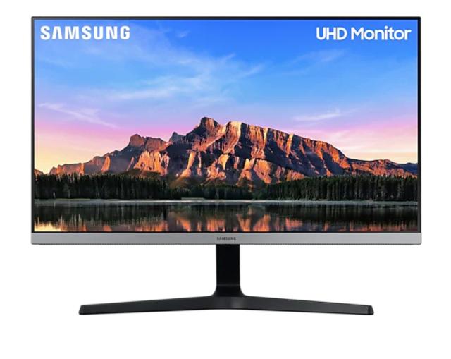 Монитор Samsung U28R550, 28" PLS LED, 60Hz, 4 ms GTG, 3840 x 2160, 300 cd/m2, 1000:1 Contrast, HDR10, Mega DCR, FreeSync, Eco Saving Plus, Eye Saver Mode, Flicker Free, Game Mode, 2xHDMI 2.0, Display Port 1.2, Headphone, 178°/178°, Gray