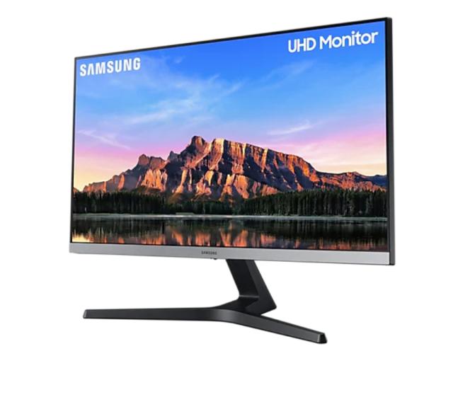 Монитор Samsung U28R550, 28" PLS LED, 60Hz, 4 ms GTG, 3840 x 2160, 300 cd/m2, 1000:1 Contrast, HDR10, Mega DCR, FreeSync, Eco Saving Plus, Eye Saver Mode, Flicker Free, Game Mode, 2xHDMI 2.0, Display Port 1.2, Headphone, 178°/178°, Gray