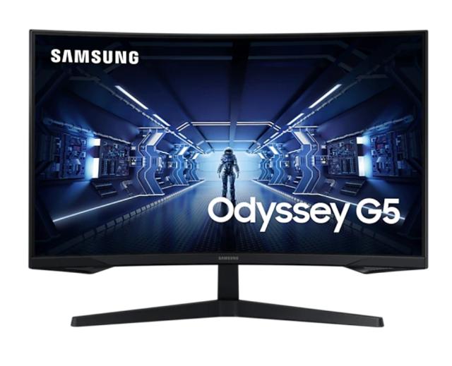 Монитор Samsung 32G55, 32" Curved VA LED, 1000R, 144 Hz, 1 ms, HDR 10, 2560x1440, 250 cd/m2, 2500:1 Contrast, Mega DCR, Black Equalizer, FreeSync Premium, Eye Saver Mode, Flicker Free, Display Port 1.2, HDMI 2.0, Headphone, 178°/178°, Black