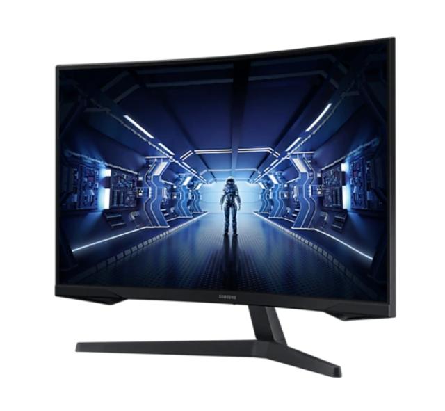Монитор Samsung 32G55, 32" Curved VA LED, 1000R, 144 Hz, 1 ms, HDR 10, 2560x1440, 250 cd/m2, 2500:1 Contrast, Mega DCR, Black Equalizer, FreeSync Premium, Eye Saver Mode, Flicker Free, Display Port 1.2, HDMI 2.0, Headphone, 178°/178°, Black