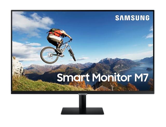 Монитор Samsung 32AM700, 31.5" VA SMART Monitor, 60Hz, 8 ms GTG, 3840 x 2160, 250 cd/m2, 3000:1 Contrast, HDR10, DeX, Mirroring, AirPlay 2, Remote Access, Eye Saver Mode, Flicker Free, Game Mode, Bluetooth 4.2, WiFi 5, 2xHDMI 2.0, Speakers, 178°/178°