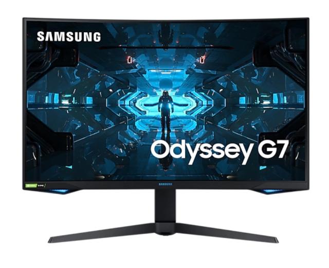 Монитор Samsung C32G75TQ, 31.5" Odyssey GAMING, Curved VA QLED, 240Hz, 1 ms GTG, 2560x1440, 350 cd/m2, 2500:1 Contrast, AMD FreeSync, HDR, Eye Saver Mode, Flicker Free, Game Mode, Display Port, HDMI, 178°/178°, Dark Blue Gray