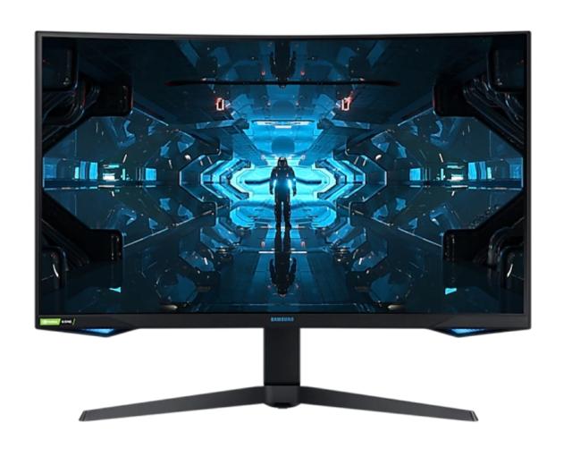 Монитор Samsung C32G75TQ, 31.5" Odyssey GAMING, Curved VA QLED, 240Hz, 1 ms GTG, 2560x1440, 350 cd/m2, 2500:1 Contrast, AMD FreeSync, HDR, Eye Saver Mode, Flicker Free, Game Mode, Display Port, HDMI, 178°/178°, Dark Blue Gray