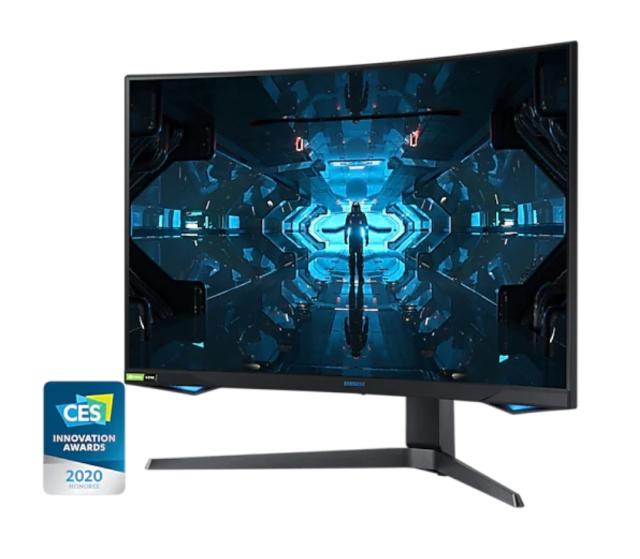 Монитор Samsung C32G75TQ, 31.5" Odyssey GAMING, Curved VA QLED, 240Hz, 1 ms GTG, 2560x1440, 350 cd/m2, 2500:1 Contrast, AMD FreeSync, HDR, Eye Saver Mode, Flicker Free, Game Mode, Display Port, HDMI, 178°/178°, Dark Blue Gray