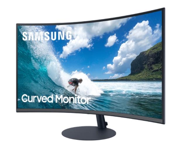 Монитор Samsung 32T55, 32" Curved VA LED, 1000R, 75Hz, 4 ms GTG, 1920 x 1080, 250cd/m2, 3000:1, AMD FreeSync, Eco Saving Plus, Eye Saver Mode, Flicker Free, Game Mode, DisplayPort, D-Sub, HDMI, Headphone,Stereo Speakers, 178°/178°, Dark Blue Gray