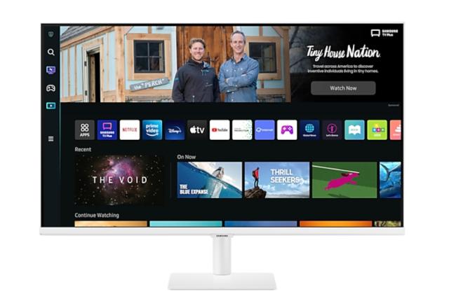 Монитор Samsung 32BM501, 32" VA SMART Monitor, 60Hz, 4 ms GTG, 1920 x 1080, 250 cd/m2, 3000:1 Contrast, Eye Saver Mode, Flicker Free, Auto Source Switch+, Bluetooth 4.2, WiFi 5, 2xUSB, 2xHDMI 1.4, Speakers, 178°/178°, Tizen, White