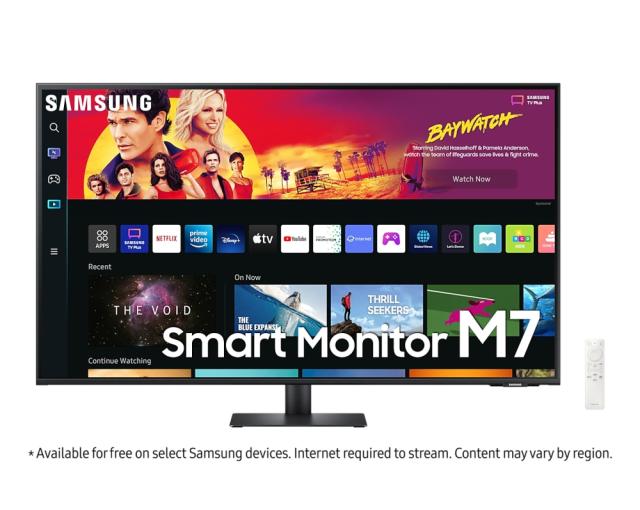 Монитор Samsung 43BM700, 43" VA LED, SMART, 60 Hz, 4 ms GTG, 3840x2160, 300 cd/m2, 5000:1, HDR 10, Eye Saver, Flicker Free, Auto Source Switch+, USB-C, 3xUSB 2.0, 2xHDMI 1.4, Wi-Fi 5, Bluetooth 4.2, Speakers, 178°/178°, Black