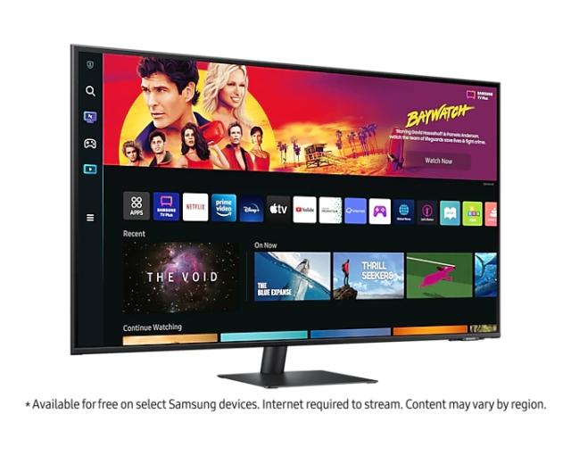 Монитор Samsung 43BM700, 43" VA LED, SMART, 60 Hz, 4 ms GTG, 3840x2160, 300 cd/m2, 5000:1, HDR 10, Eye Saver, Flicker Free, Auto Source Switch+, USB-C, 3xUSB 2.0, 2xHDMI 1.4, Wi-Fi 5, Bluetooth 4.2, Speakers, 178°/178°, Black