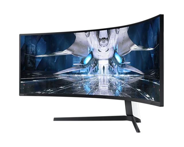 Монитор Samsung 49AG950, 49" Odyssey Neo G9, Curved VA Quantum Mini LED, 1000R, 240 Hz, 1 ms GTG, 5120 x 1440, 32:9 Aspect Ratio, 420cd/m2, 1 000 000:1, FreeSync Premium Pro, Low Input Lag Mode, Display Port 1.4, 2xHDMI 2.1, 2xUSB 3.0, Black