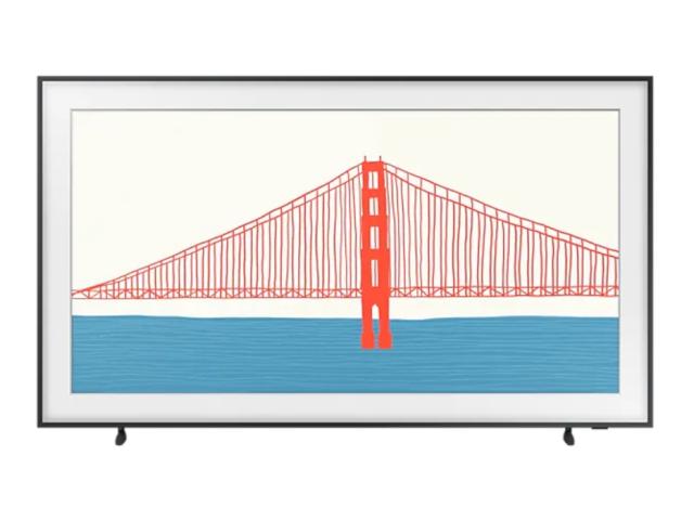 Телевизор Samsung 55" 55LS03 The Frame QLED 4K Smart TV, 3400 PQI, Quantum HDR, HDR 10+, Bixby, Wi-Fi, Bluetooth, 4xHDMI, 2xUSB, Tizen, Charcoal Black