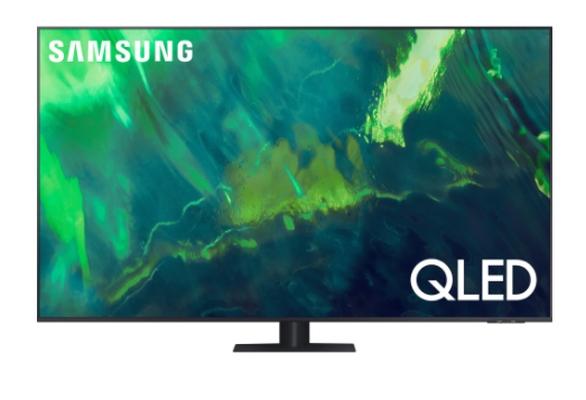 Телевизор Samsung 55" 55Q70A QLED FLAT, SMART, 3400 PQI, Dual LED, Quantum HDR, HDR 10+, Dolby Digital Plus, Bixby, Bluetooth, 4xHDMI, 2xUSB, Frameless, Tizen, Black