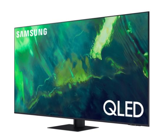 Телевизор Samsung 55" 55Q70A QLED FLAT, SMART, 3400 PQI, Dual LED, Quantum HDR, HDR 10+, Dolby Digital Plus, Bixby, Bluetooth, 4xHDMI, 2xUSB, Frameless, Tizen, Black