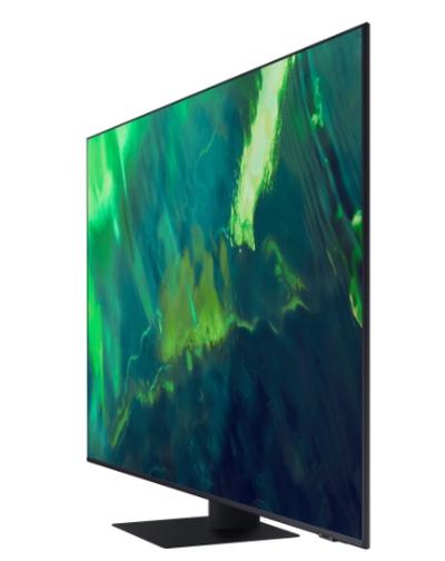 Телевизор Samsung 55" 55Q70A QLED FLAT, SMART, 3400 PQI, Dual LED, Quantum HDR, HDR 10+, Dolby Digital Plus, Bixby, Bluetooth, 4xHDMI, 2xUSB, Frameless, Tizen, Black