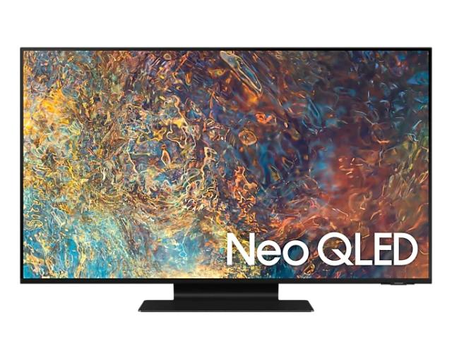 Телевизор Samsung 55'' 55QN90A QLED FLAT, SMART, 4500 PQI, Quantum Mini LED, Micro Dimming, Quantum HDR 2000, HDR 10+, Dolby Digital Plus, Q-Symphony, Mirroring, Bixby, Bluetooth 5.2, Wi-Fi 5, 4xHDMI, 2xUSB, Frameless, Tizen, Titan Black