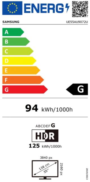 Телевизор Samsung 55" 55AU9072 4K UHD LED TV, SMART, Crystal Processor 4K, 2800 PQI, HDR 10+, FreeSync, Mega Contrast, Dolby Digital Plus, Q-Symphony, 3xHDMI, 2xUSB, WiFi, Bluetooth 4.2, Tizen, Black