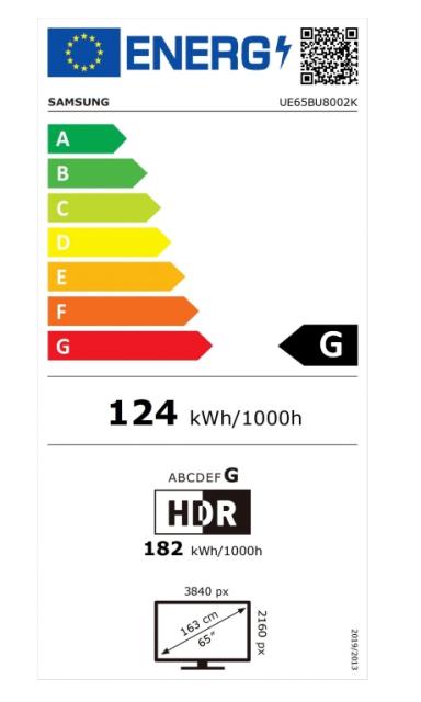 Телевизор Samsung 65" 65BU8002 4K UHD LED TV, SMART, Crystal Processor 4K, 2200 PQI, HDR 10+, Mega Contrast, Dolby Digital Plus, Q-Symphony, 3xHDMI, 2xUSB, WiFi 5, Bluetooth 5.2, Tizen, Black