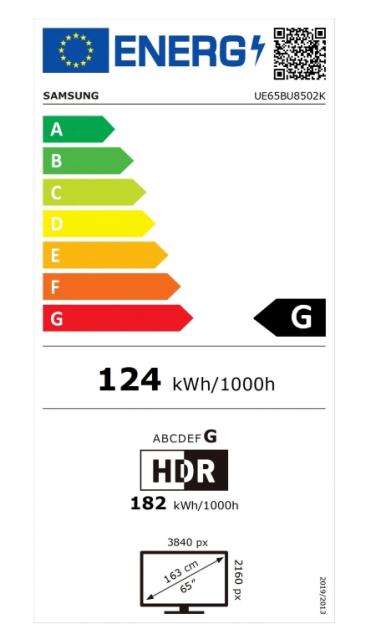 Телевизор Samsung 65" 65BU8502 4K UHD LED TV, SMART, Crystal Processor 4K, 2200 PQI, HDR 10+, Mega Contrast, Dolby Digital Plus, Q-Symphony, 3xHDMI, 2xUSB, WiFi 5, Bluetooth 5.2, Tizen, Black