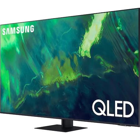 Телевизор Samsung 75" 75Q70A QLED FLAT, SMART, 3400 PQI, Dual LED, Quantum HDR, HDR 10+, Dolby Digital Plus, Bixby, Bluetooth, 4xHDMI, 2xUSB, LAN, Digital Audio, Frameless, Tizen, Black