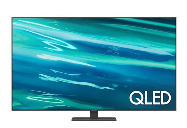 Телевизор Samsung 75'' 75Q80A QLED FLAT, SMART, 3800 PQI, Dual LED, Direct Full Array 8x, Micro Dimming, Quantum HDR 1500, HDR 10+, Dolby Digital Plus, Q-Symphony, Mirroring, Bixby, Bluetooth 4.2, Wi-Fi 5, 4xHDMI, 2xUSB, Frameless, Tizen, Graphite
