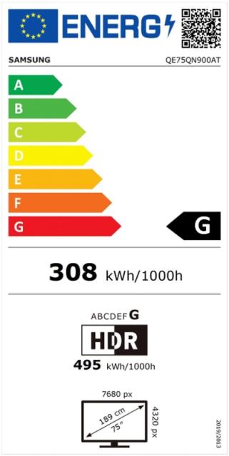 Телевизор Samsung 75'' 75QN900A Neo QLED 8K FLAT, SMART, 4900 PQI, Quantum Matrix Pro, Direct Full Array 8x, Micro Dimming, Quantum HDR 3000, HDR 10+, Dolby Digital Plus, Q-Symphony, Mirroring, Bixby, Bluetooth 5.2, Wi-Fi 6, 4xHDMI, 3xUSB, Frameless,