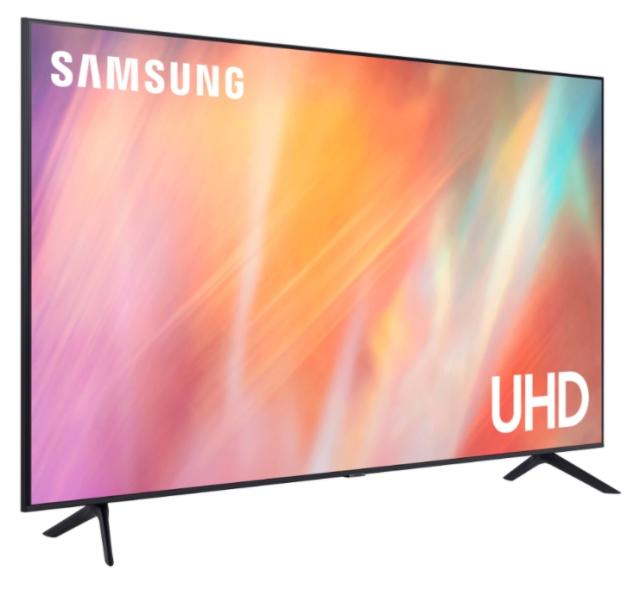 Телевизор Samsung 75" 75AU7172 4K UHD LED TV, SMART, Crystal Processor 4K, 2200 PQI, HDR 10+, Mega Contrast, Dolby Digital Plus, Q-Symphony, 3xHDMI, 2xUSB, WiFi, Bluetooth, Tizen, Black