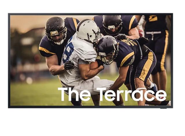 Телевизор Samsung 75" 75LST7 The Terrace Partial Sun Outdoor, 4K UHD LED TV, SMART, HDR 10+, 4400 PQI, Mega Contrast, Dual LED, Dolby Digital Plus, Bixby, 4xHDMI, 2xUSB, Bluetooth, Wi-Fi, Tizen, Titanium Black