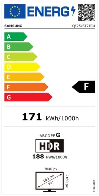 Телевизор Samsung 75" 75LST7 The Terrace Partial Sun Outdoor, 4K UHD LED TV, SMART, HDR 10+, 4400 PQI, Mega Contrast, Dual LED, Dolby Digital Plus, Bixby, 4xHDMI, 2xUSB, Bluetooth, Wi-Fi, Tizen, Titanium Black