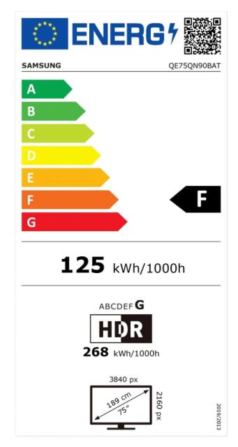 Телевизор Samsung 75" QE75QN90BATXXH 4K/UHD Smart TV, HDR10+, DVB-T2/C/S2 x 2, WiFi5, LAN, Bluetooth 5.2, 4x HDMI, 2x USB