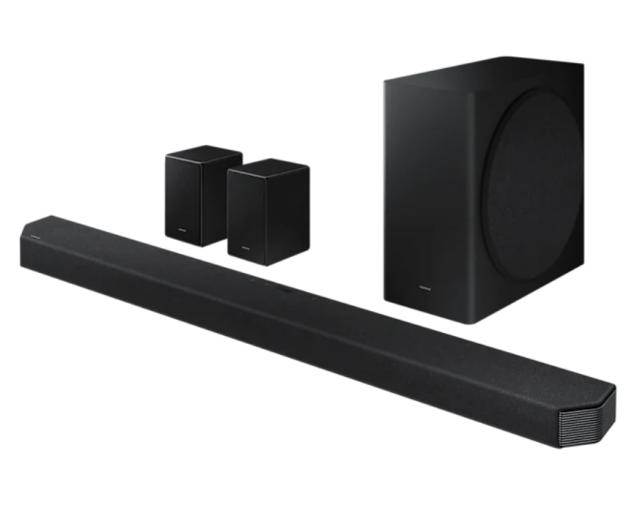 Аудио система Samsung Q950A Soundbar, 546W, 11.1.4Ch, Dolby Atmos, Q-Symphony, Wireless, Bluetooth, AirPlay2, Alexa, Game Pro Mode, Black