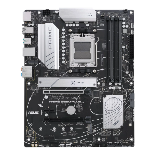 Дънна платка ASUS PRIME B650-PLUS-CSM, AMD AM5, 4x DDR5, 2x M.2 slots, 4x SATA, HDMI, DP, ATX