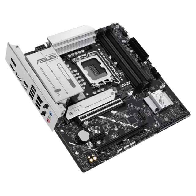 Дънна платка ASUS PRIME B860M-A WIFI, LGA1851, 4x DDR5, 2x M.2 slots, 4x SATA, HDMI, 2x DP, mATX