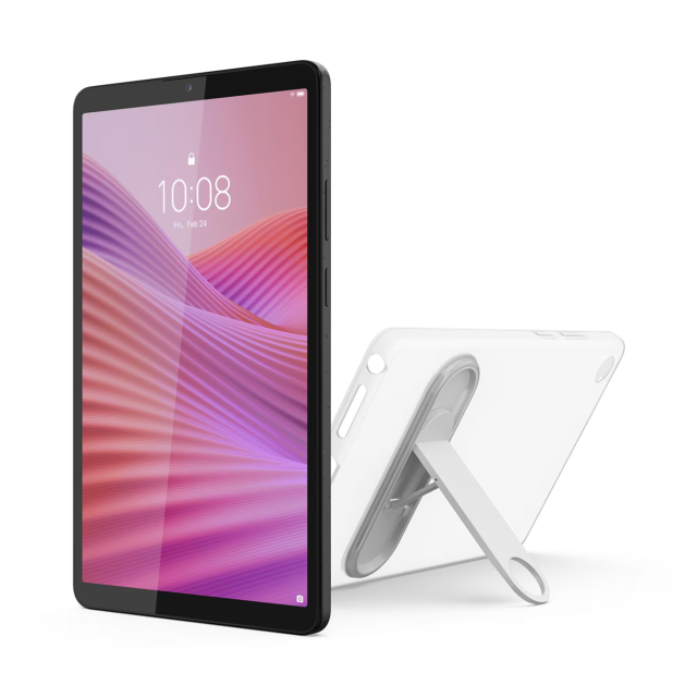 Таблет Lenovo Tab One TB305FU, 8.7" (22.10 cm) HD IPS Anti-fingerprint, MediaTek Helio G85 8C (2x A75 - 2.0GHz + 6x A55 - 1.8GHz), 4GB LPDDR4x, 128GB eMMC, Wi-Fi 5 + BT5.3, Android 14, Luna Grey