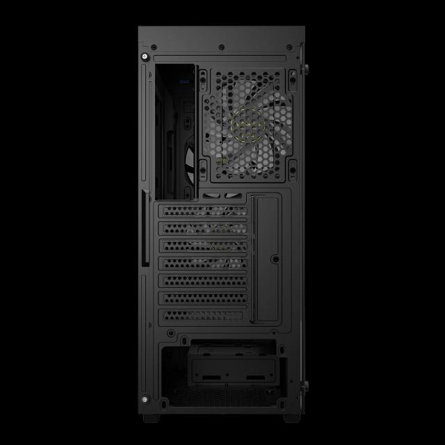 Кутия Gamdias AURA GC6 ELITE ARGB Mesh BK, Middle Tower, 1 x USB 3.0, 2 x USB 2.0,  1 x HD Audio, RGB button, ATX, mATX, Mini-ITX